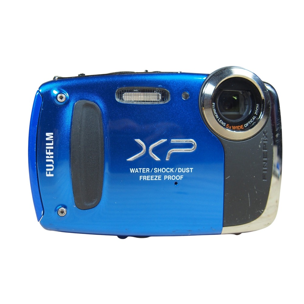 Fujifilm FinePix XP50 14.4MP Digital Camera Bundle Blue W/Charger + Battery EUC